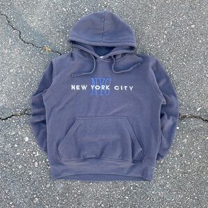 Vintage Y2K New York City Blue Hoodie